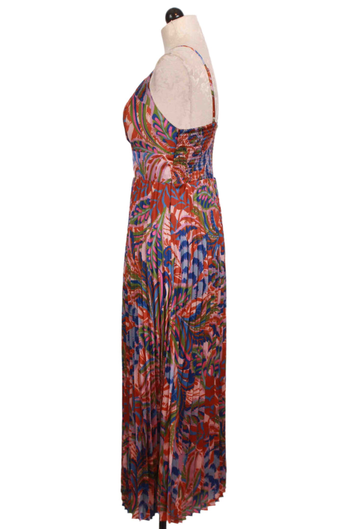 Side view of Genevieve Dress by Caballero in  the La Boheme print