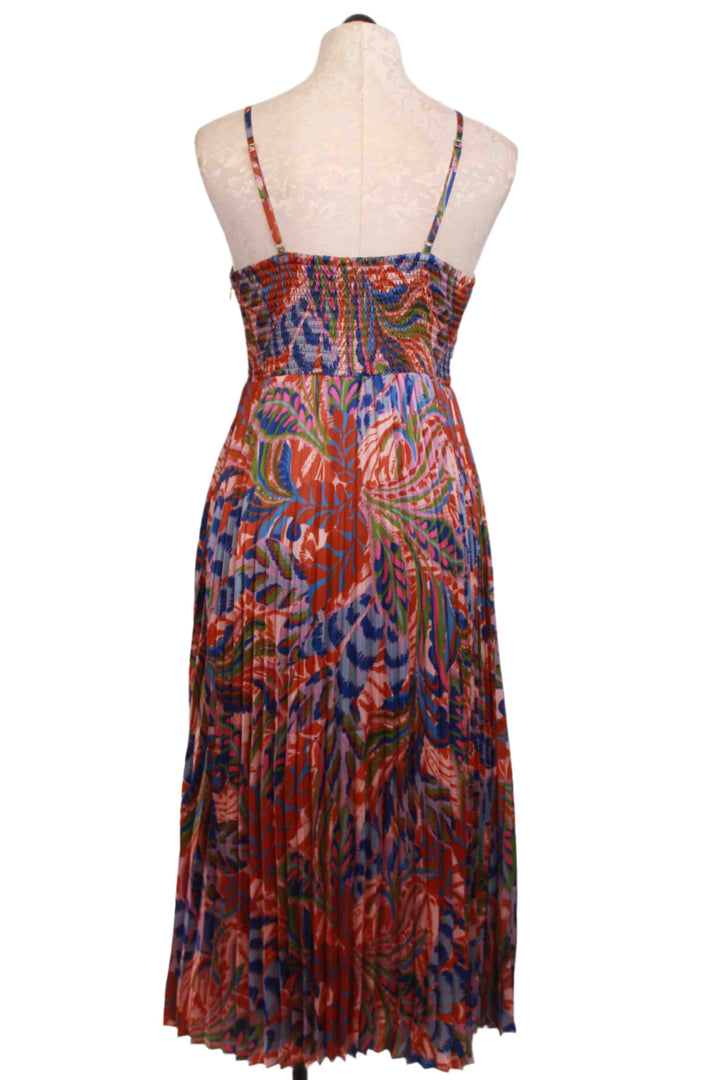 back view of Genevieve Dress by Caballero in  the La Boheme print