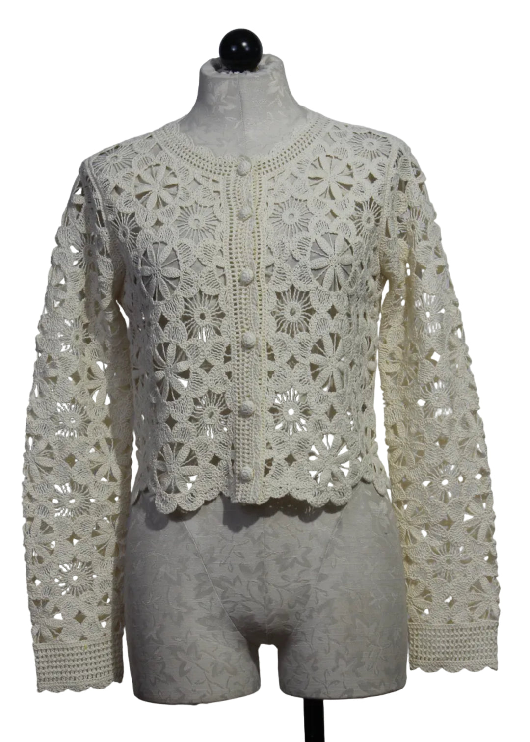 Corina Crochet Cardigan Sweater by Caballero