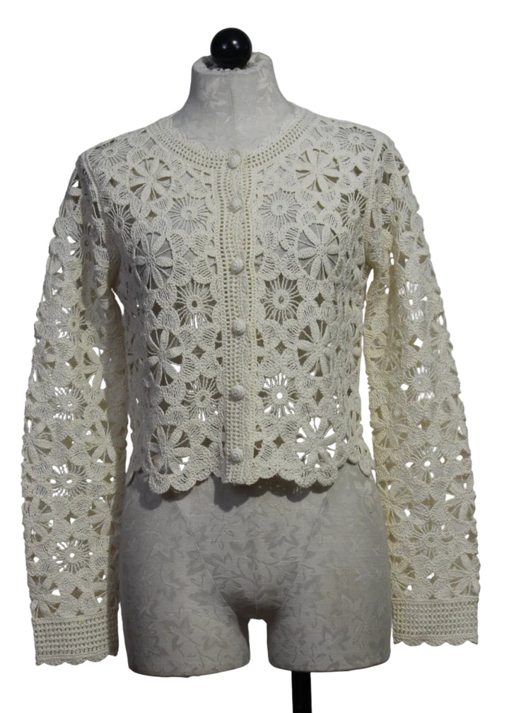 Corina Crochet Cardigan Sweater by Caballero