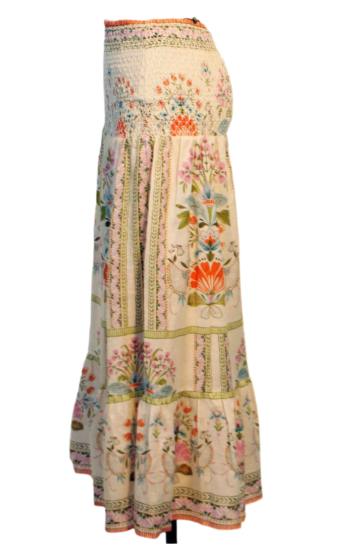 side view of Chablis Vintage Floral Skirt by Caballero