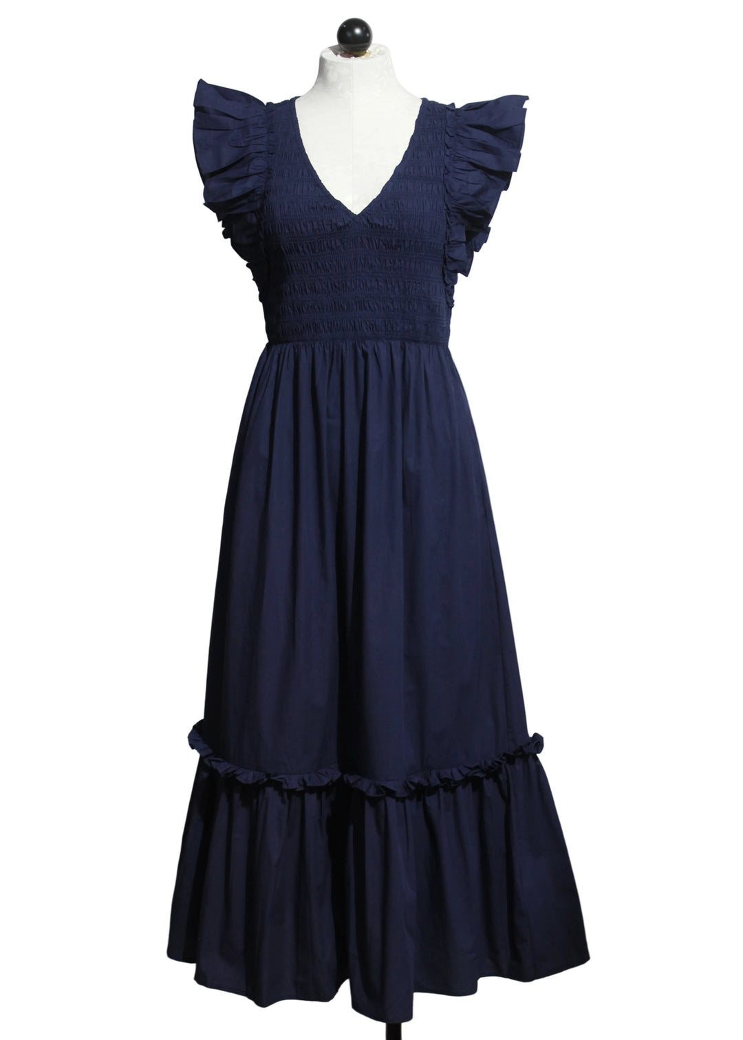 Peacoat Navy colored Gladys Ankle Dress by Cleobella