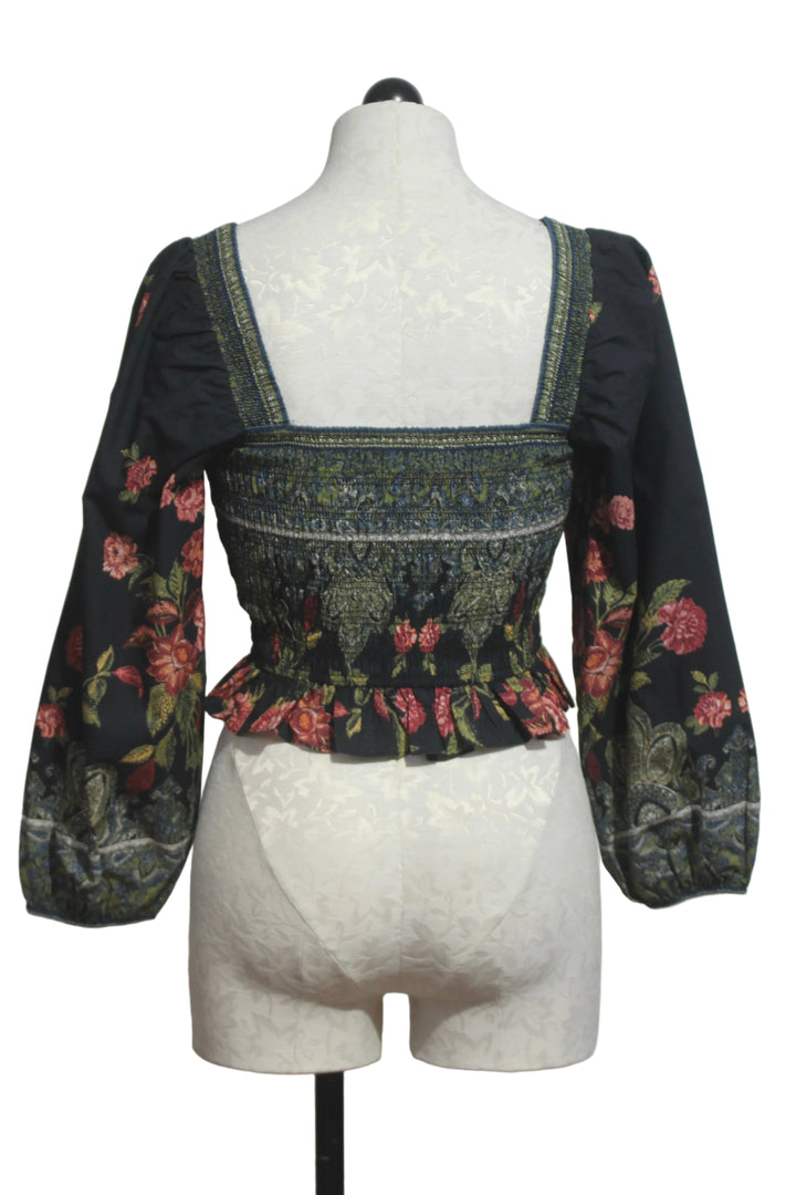 back view of Katerina Top by Cleobella in the Eglantine Print