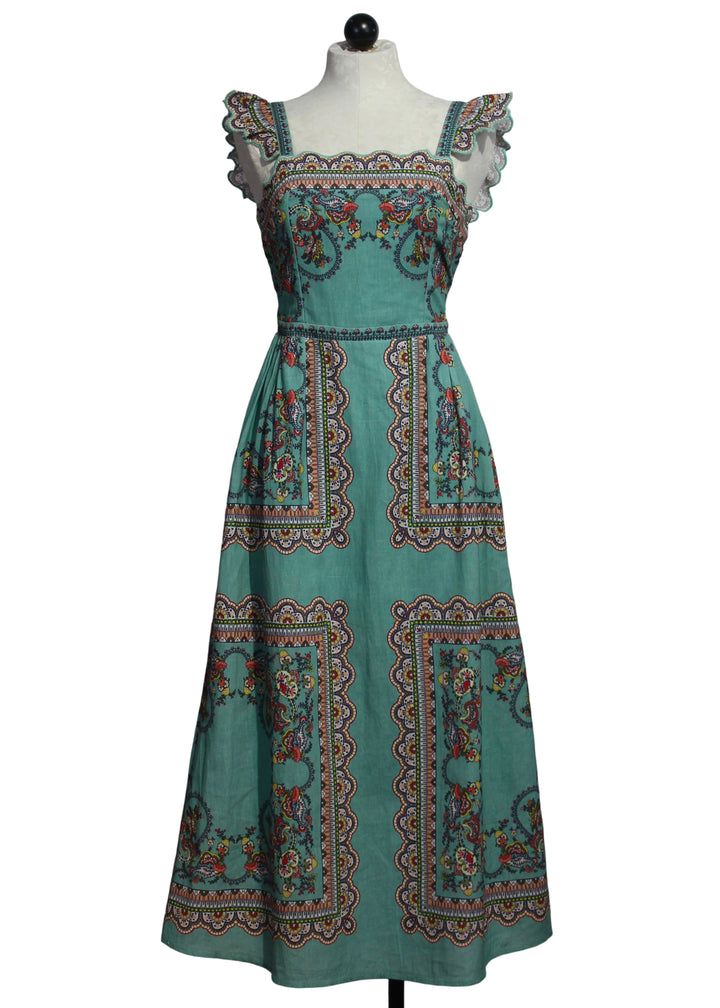 Veronique Ankle Dress by Cleobella in the Bleura Print