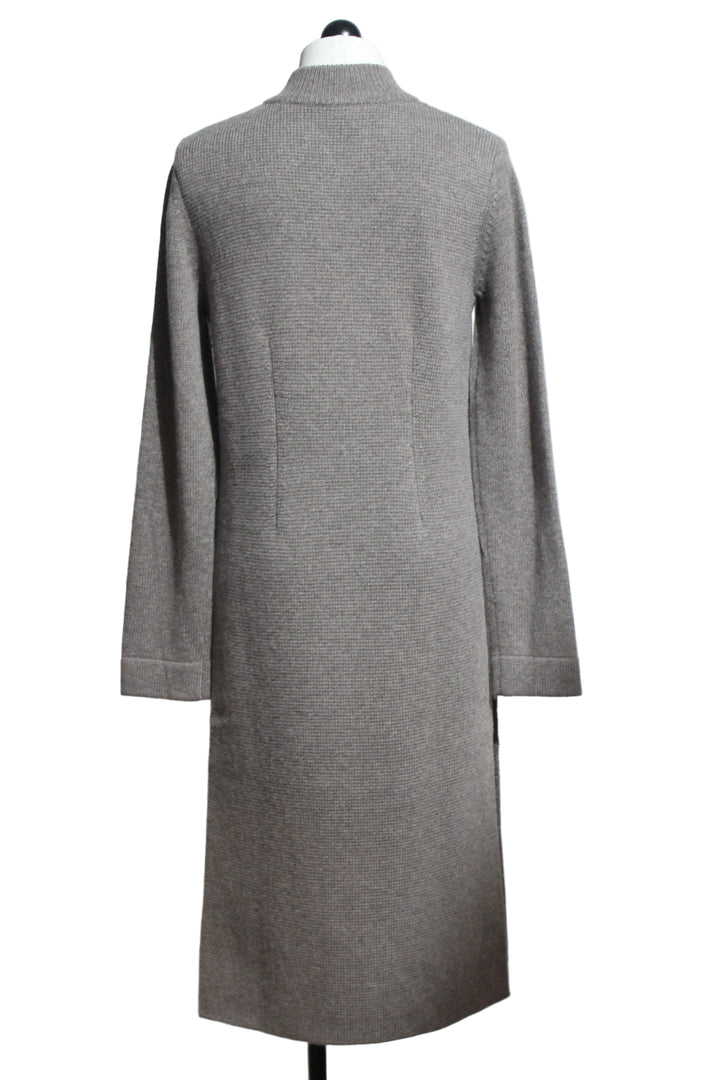 Back view of Portobella colored Imperial Sweater Coat by Margaret Oleary