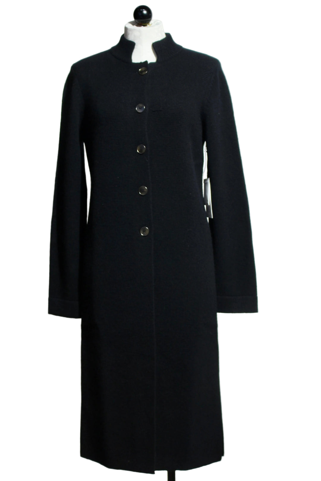 Black colored Imperial Sweater Coat by Margaret Oleary