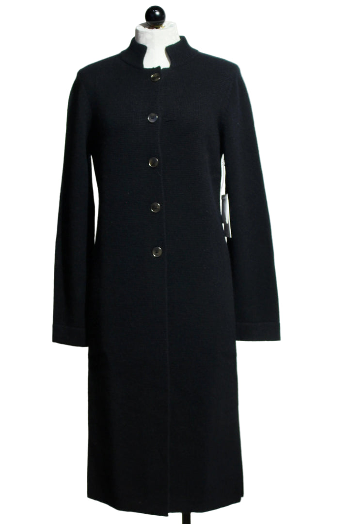 Black colored Imperial Sweater Coat by Margaret Oleary