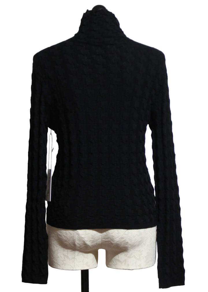 Back view of Black colored 3D TNECK by Margaret O&