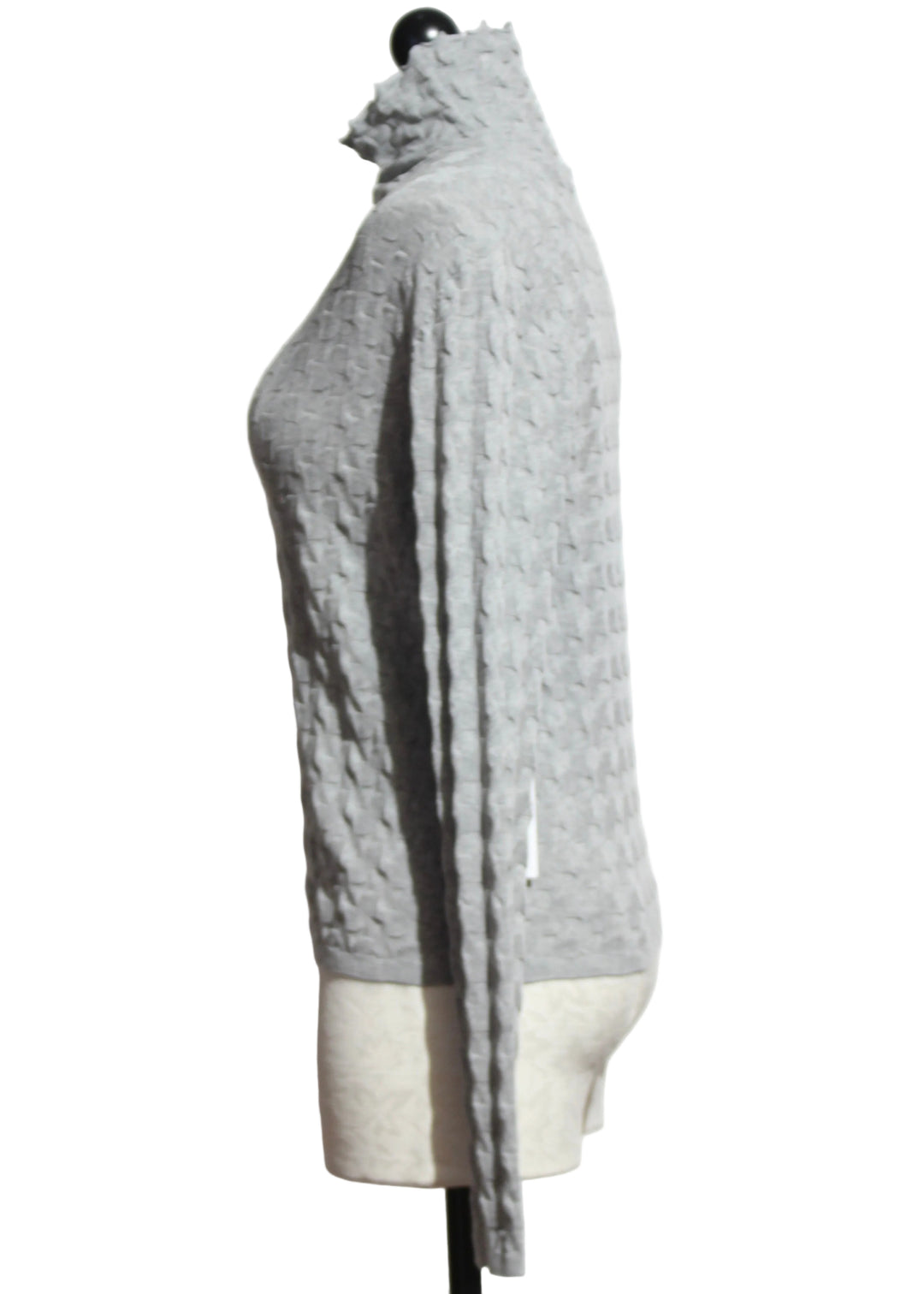 side view of Cloud colored 3D TNECK by Margaret O&