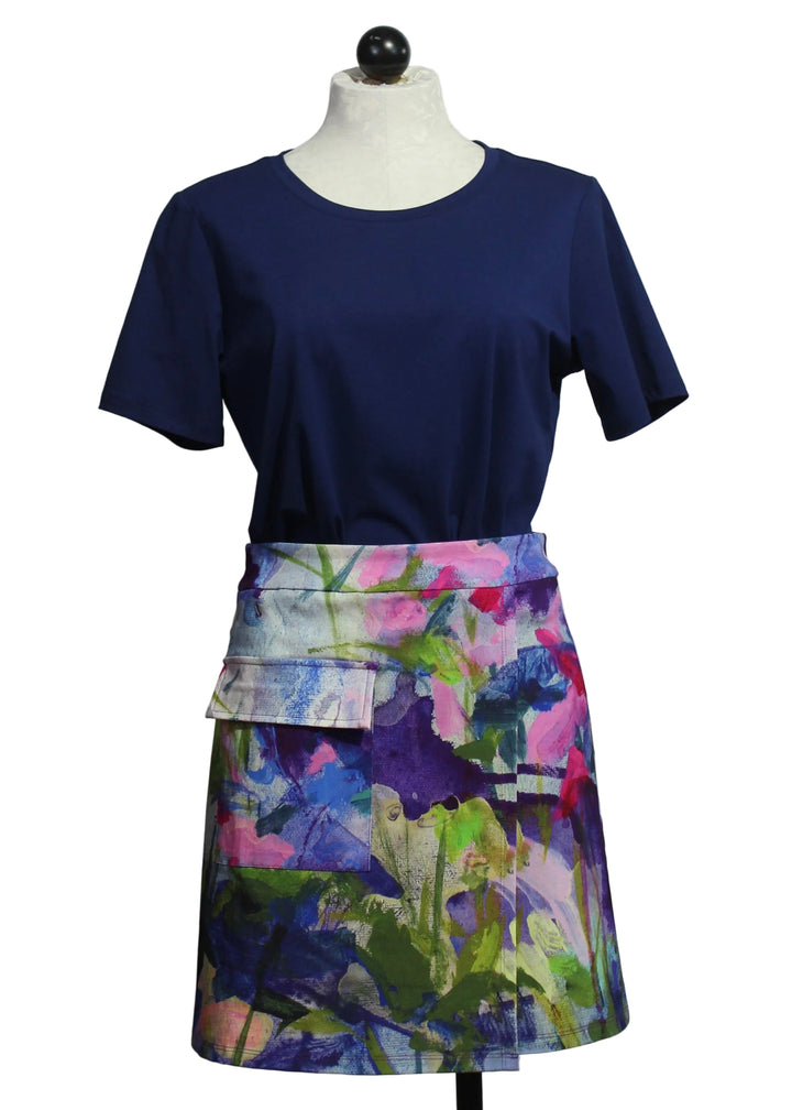 The In the Wild Skort by Claire Desjardins paired with the Navy Short Sleeve Crew Neck Tee by Claire Desjardins