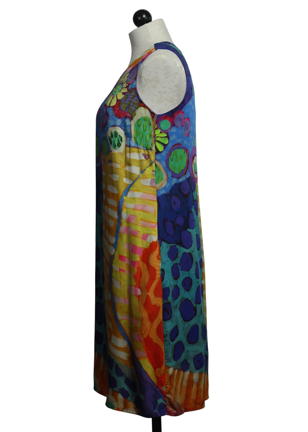 side view of Morning Hike Sleeveless Dress by Claire Desjardins 