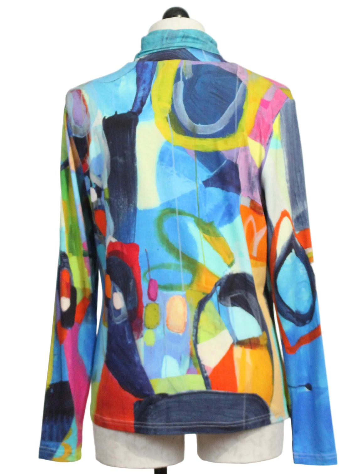 Back view of Turtleneck in the Insatiable Print by Claire Desjardins