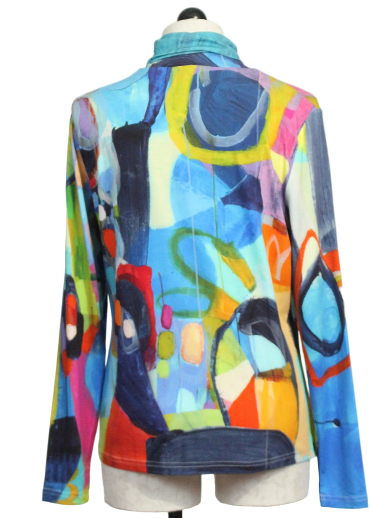 Back view of Turtleneck in the Insatiable Print by Claire Desjardins