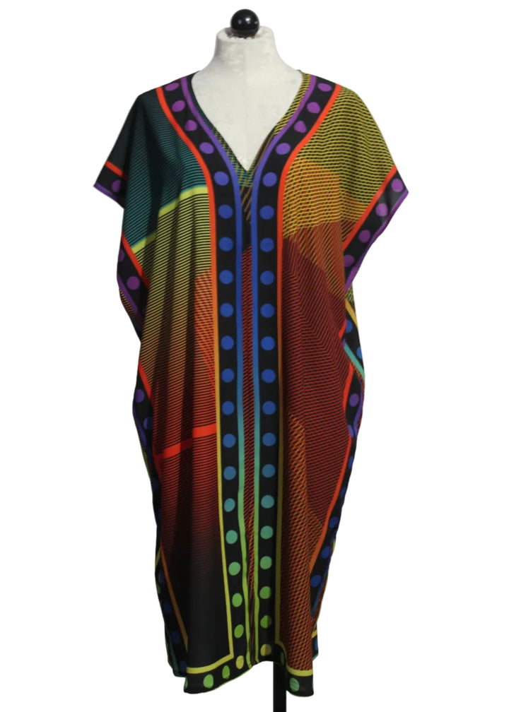 Khloe Dress by Kozan in the Mondrian Print fabric