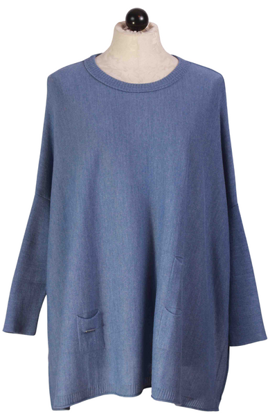 Dutch Blue One Sized Catalina Crewneck Sweater by Mersea