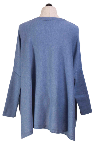 Back view of Dutch Blue One Sized Catalina Crewneck Sweater by Mersea