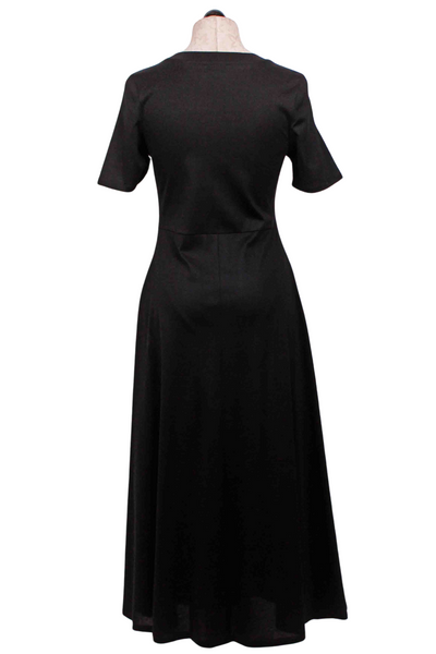 back view of Black Chateaux T-Shirt Dress by Rue Sophie