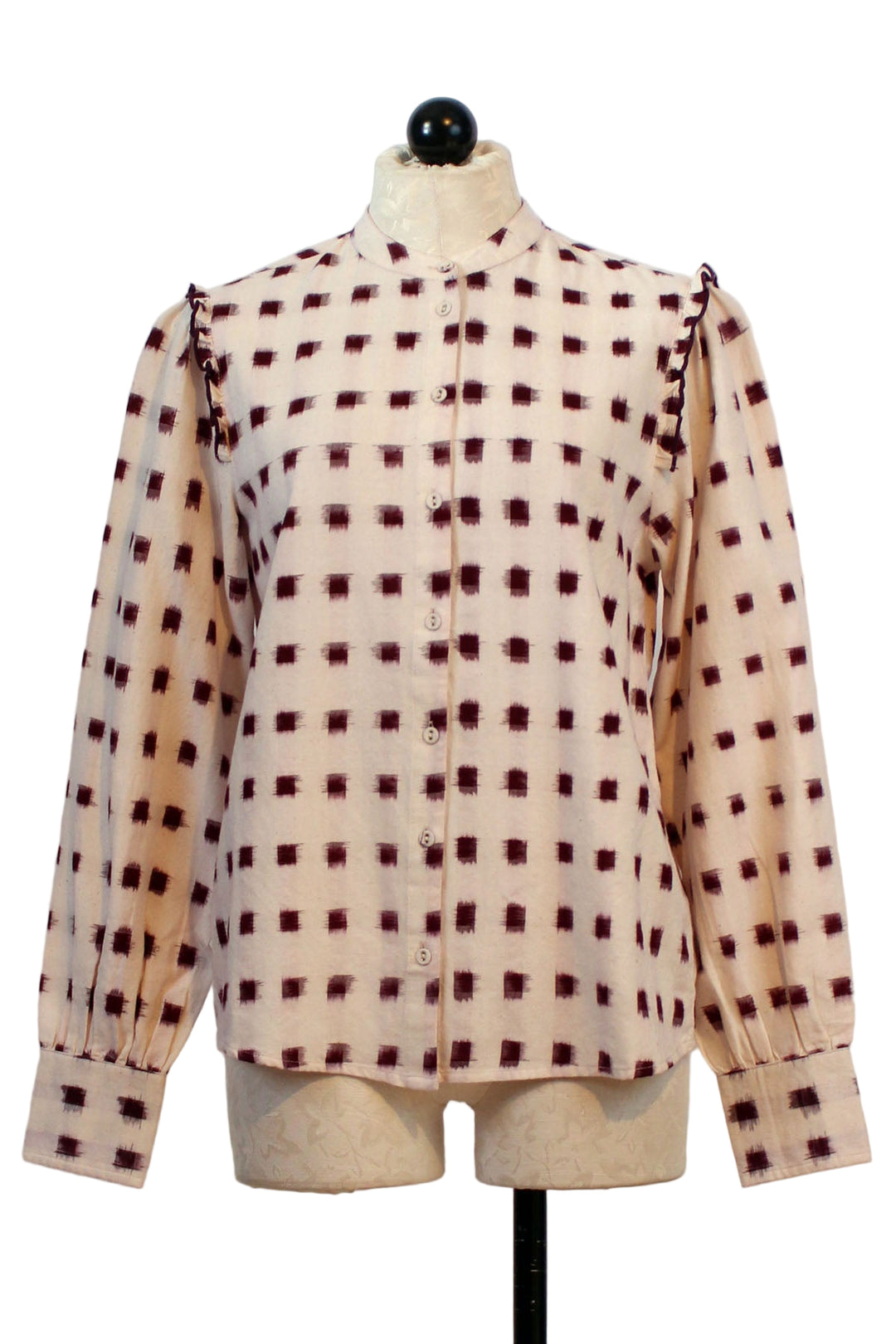 Ecru Dotted Chloe Blouse by Sonmer