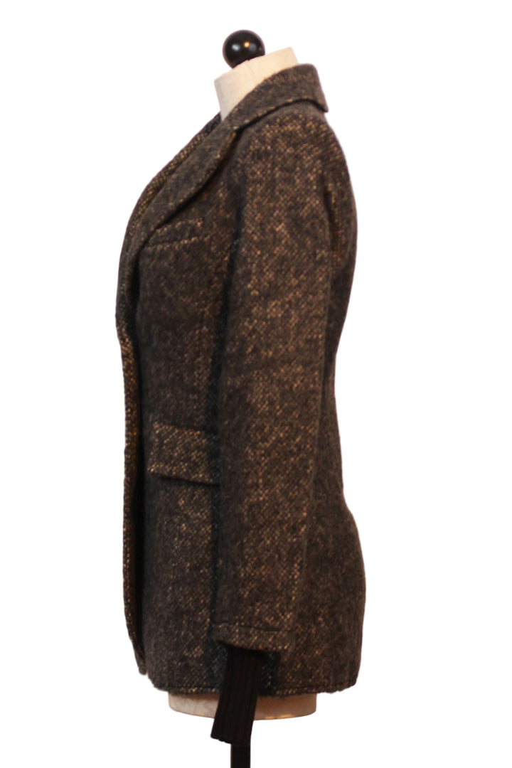 side view of The City Blazer by Favorite Daughter in Black Multi