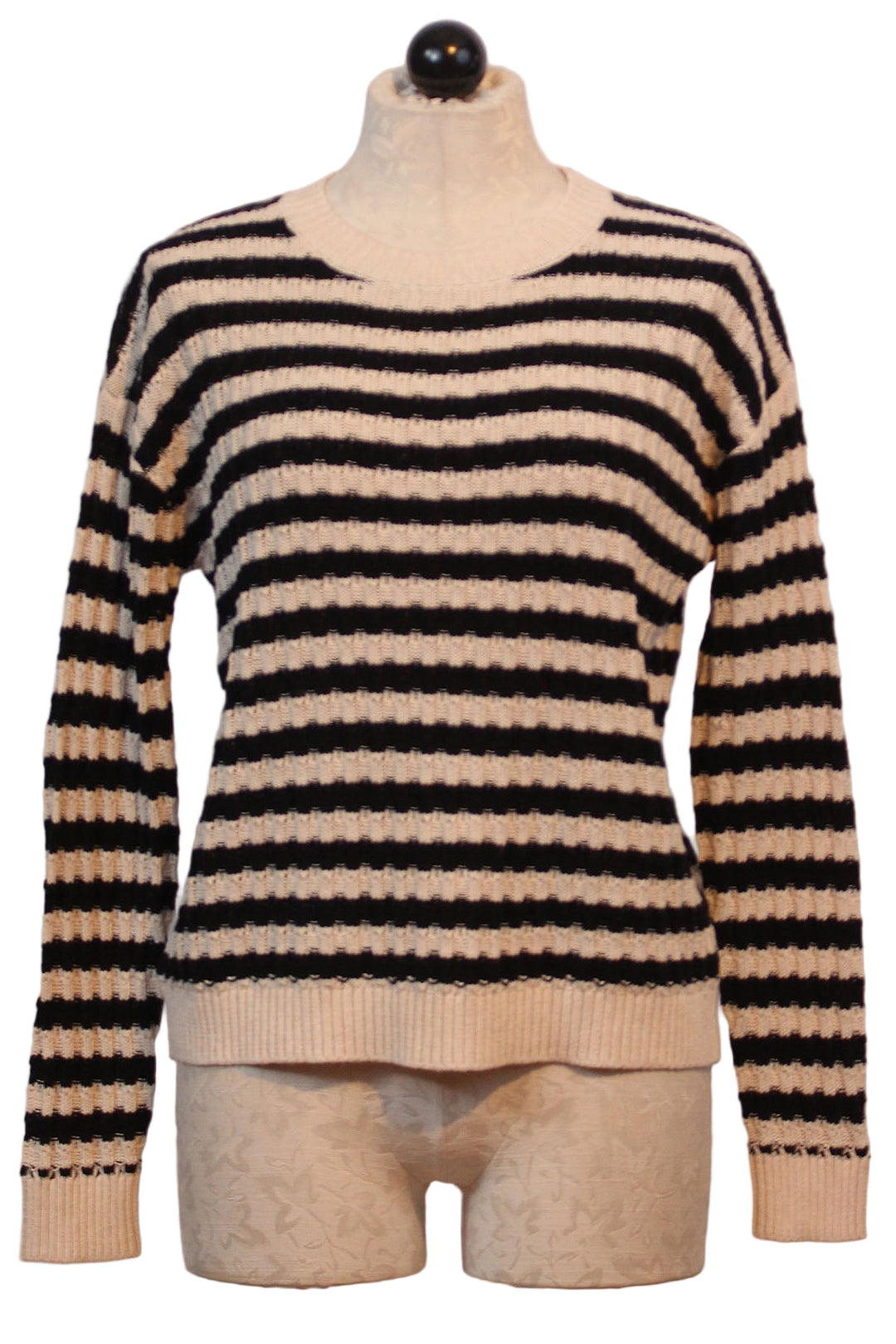 Ivory and Black It's Complicated Sweater by Lisa Todd