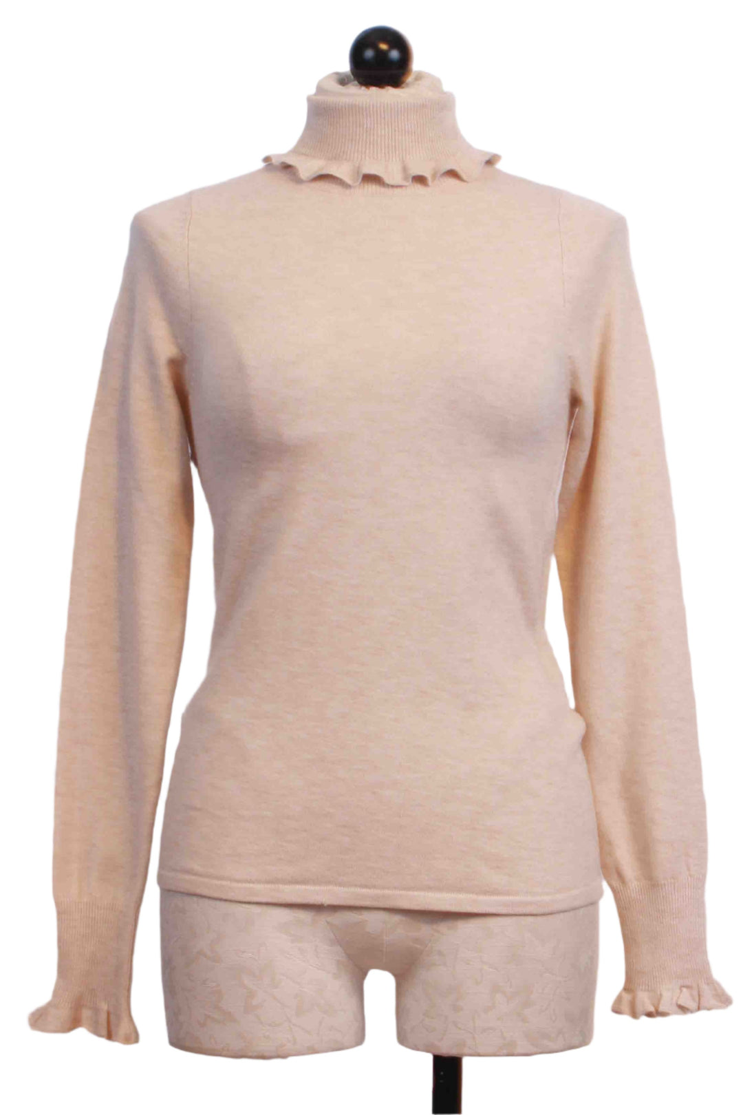 Cream Corgan Turtleneck by Marie Oliver