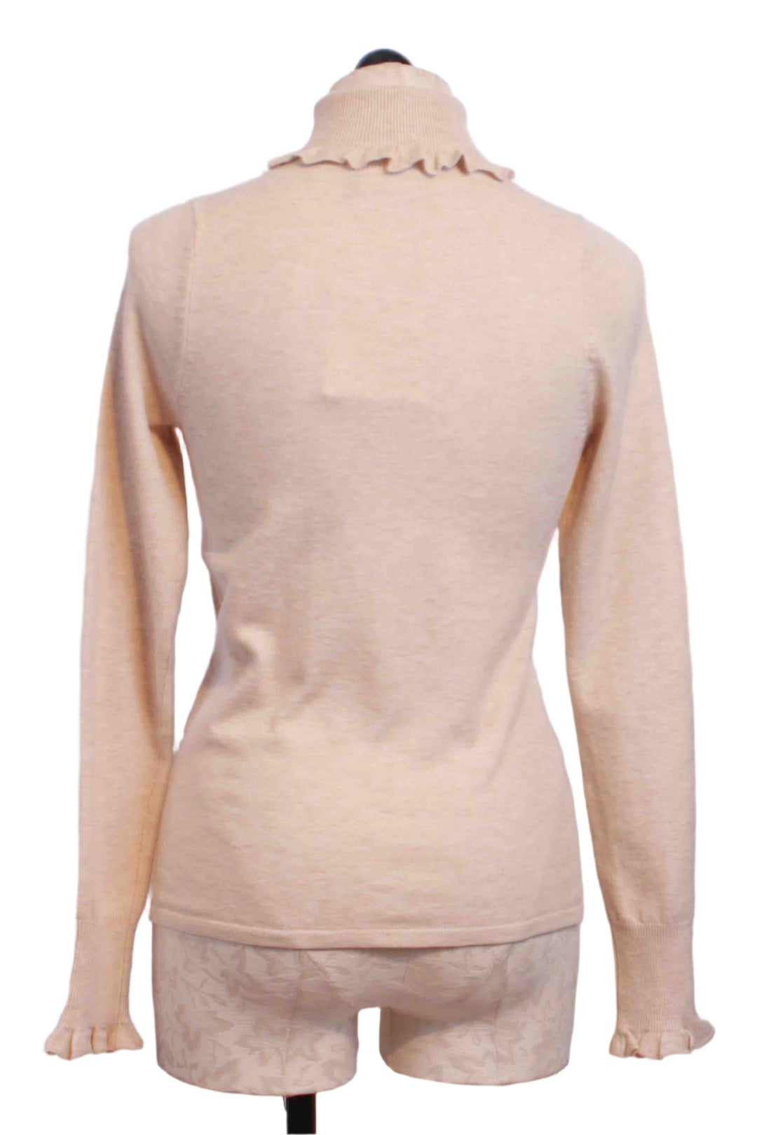 back view of Cream Corgan Turtleneck by Marie Oliver