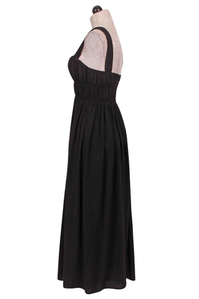 side view of Black Coucou Dress by Rue Sophie