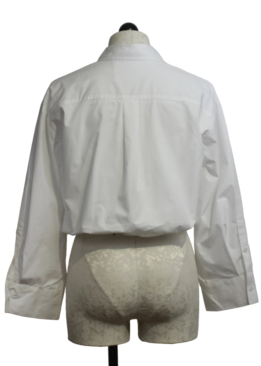 back view of The Dallas Top by Marie Oliver in Optic White