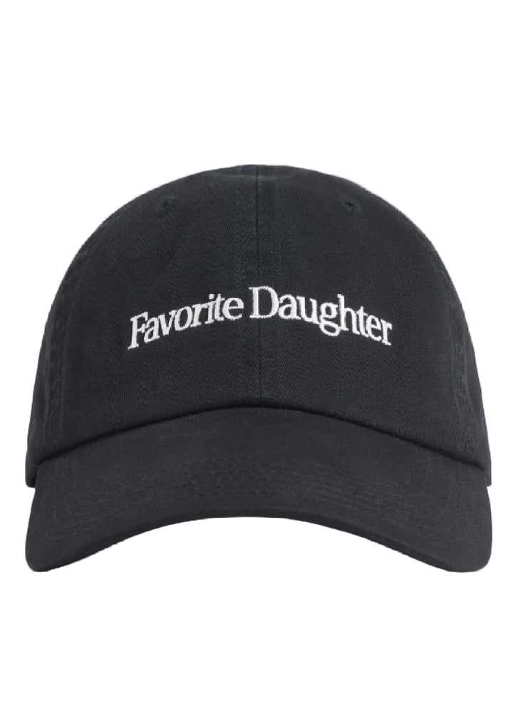 Black Classic Logo Baseball Cap by Favorite Daughter