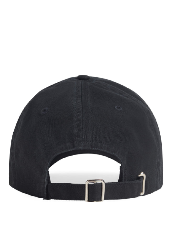 back view of  Black Classic Logo Baseball Cap by Favorite Daughter
