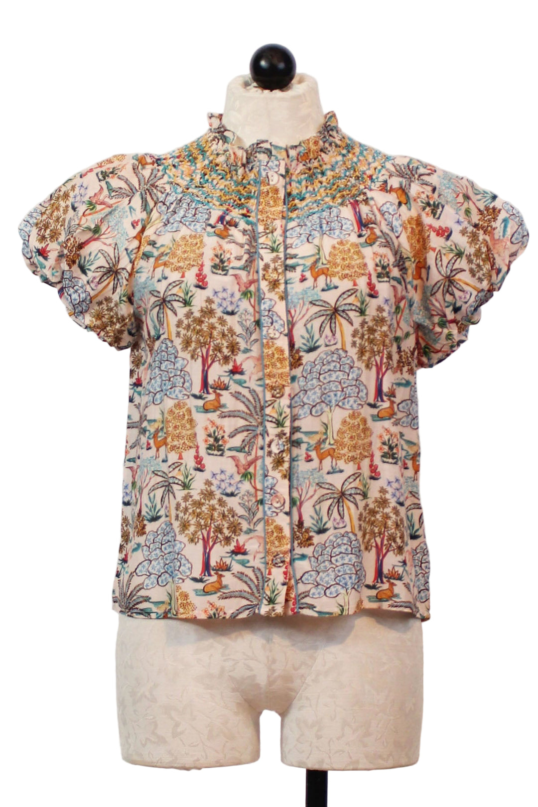 The Daisy Top by Elizabeth James in the Enchanted Print