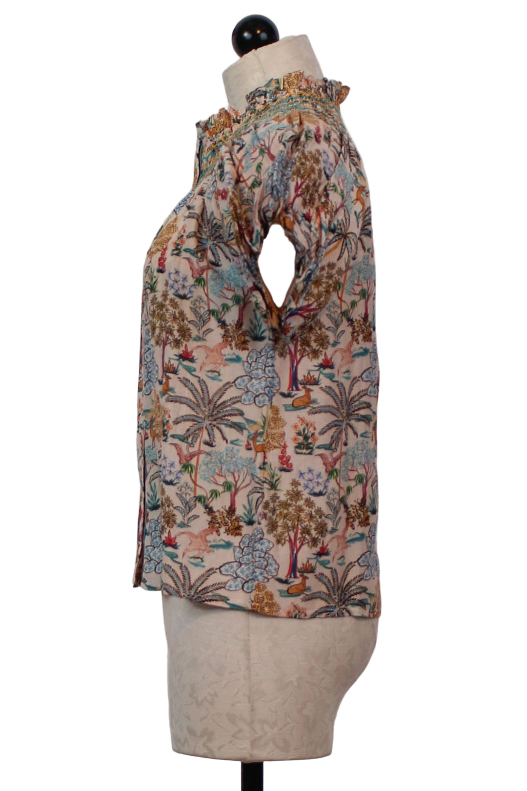 side view of The Daisy Top by Elizabeth James in the Enchanted Print