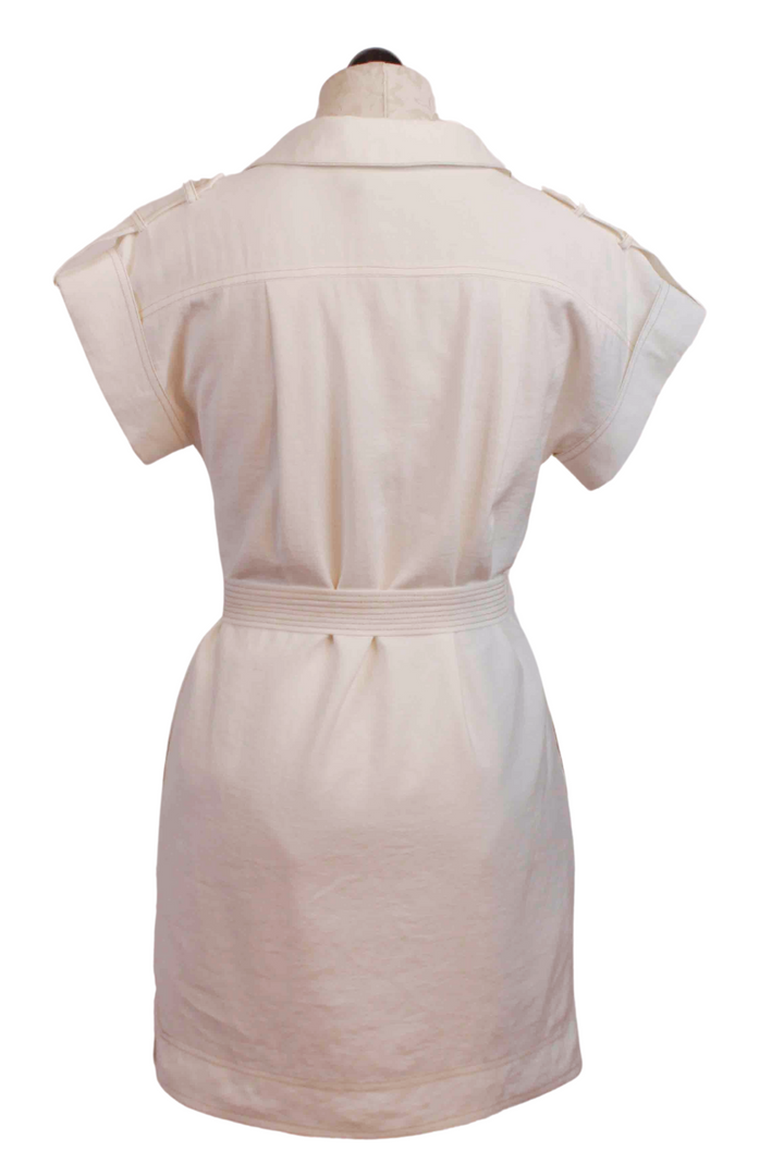 back view of White Diego Mini Dress by Mon Renn