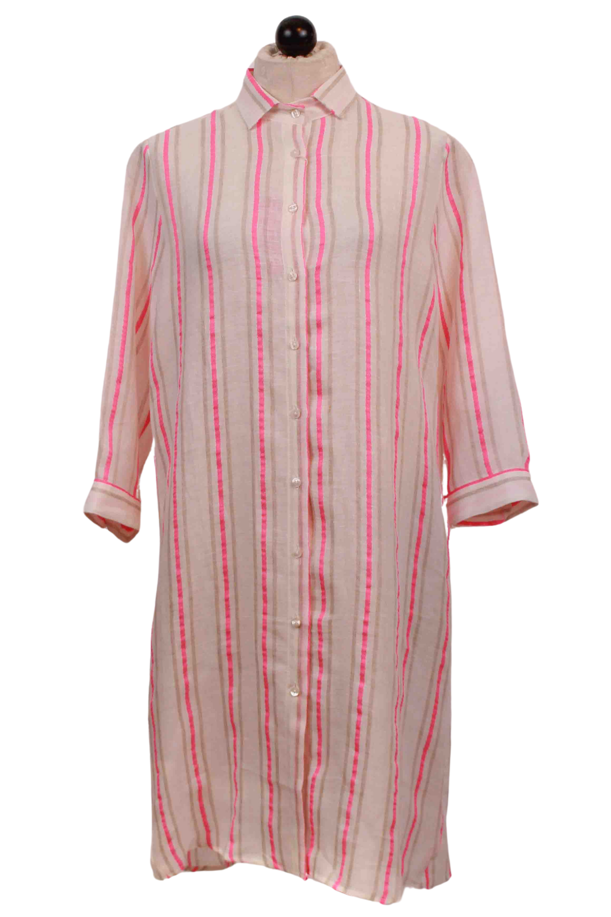 Dover Pink Neon Stripes Dress by Vilagallo