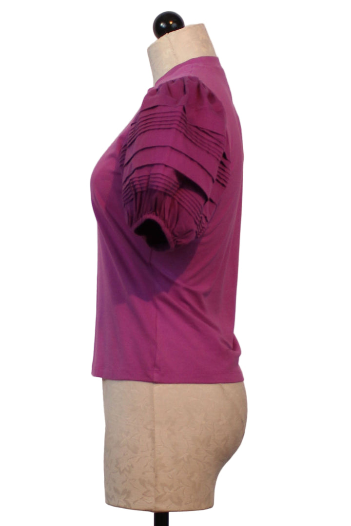 side view of Rosebud colored Dylan Tee by Love The Label