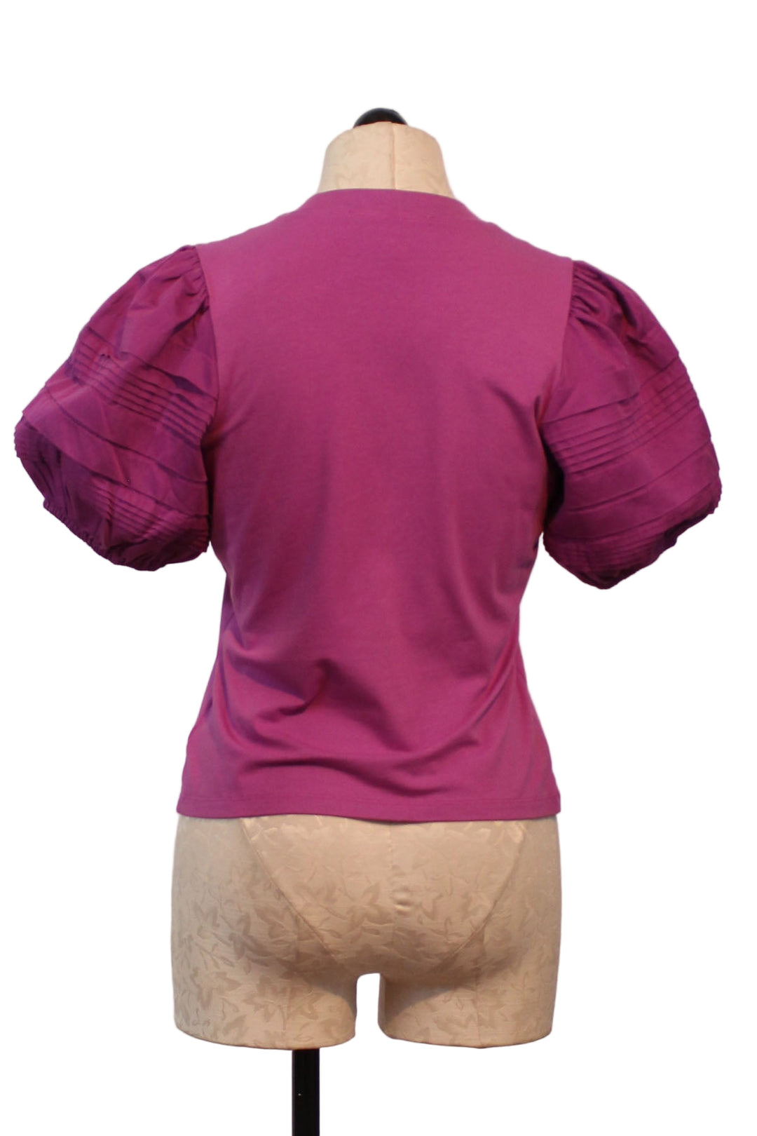back view of Rosebud colored Dylan Tee by Love The Label