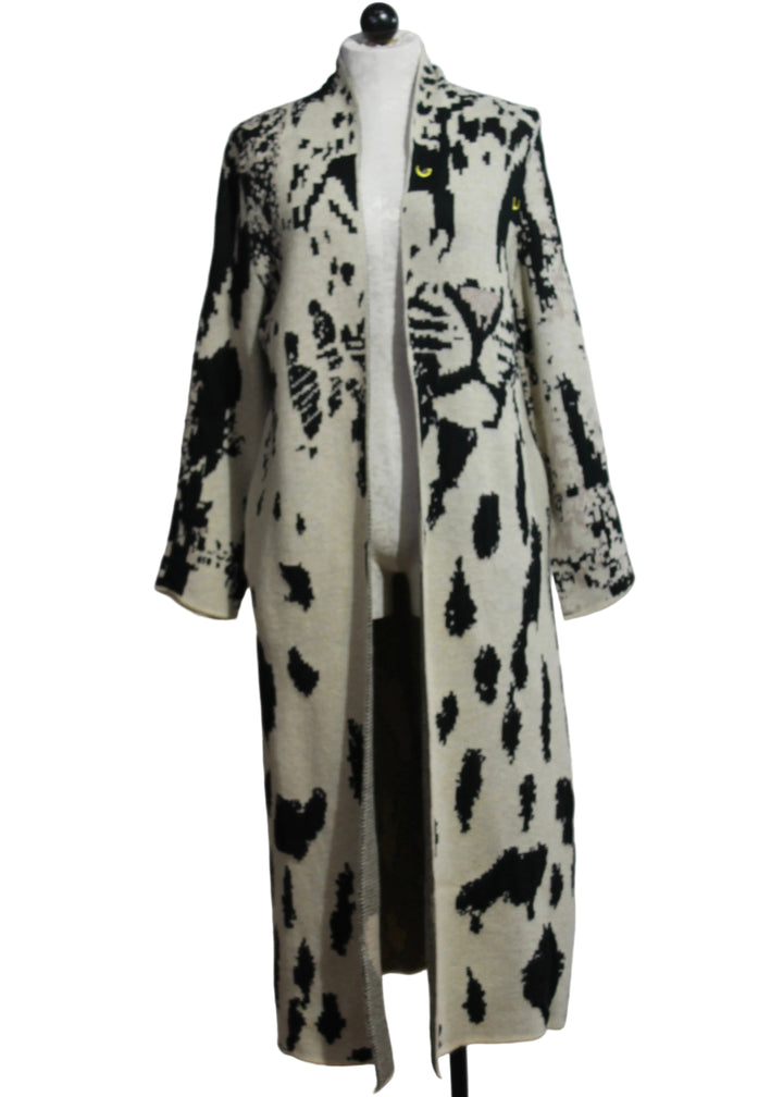 The Pilcro Leopard Print Sweater Duster by Adore 