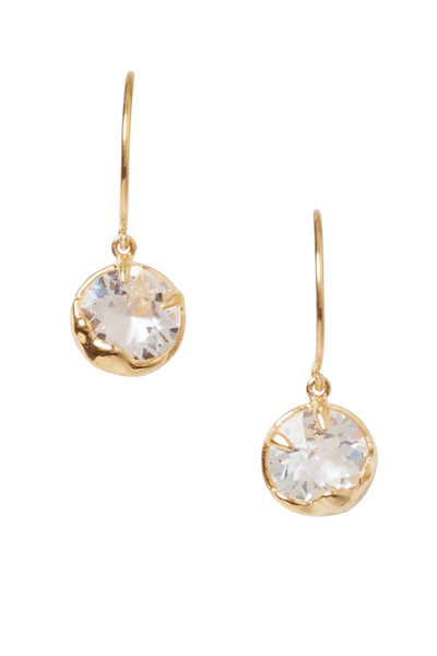 April Diamond Faceted Crystal Birthstone Earrings by Chan Luu