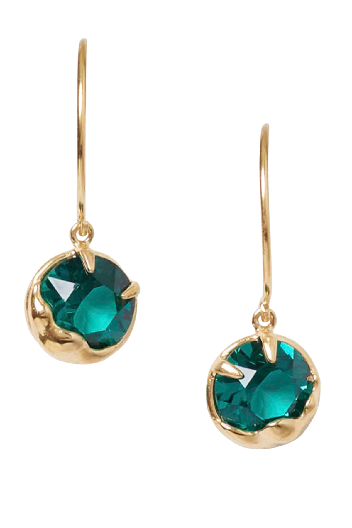 May Emerald Faceted Crystal Birthstone Earrings Chan Luu