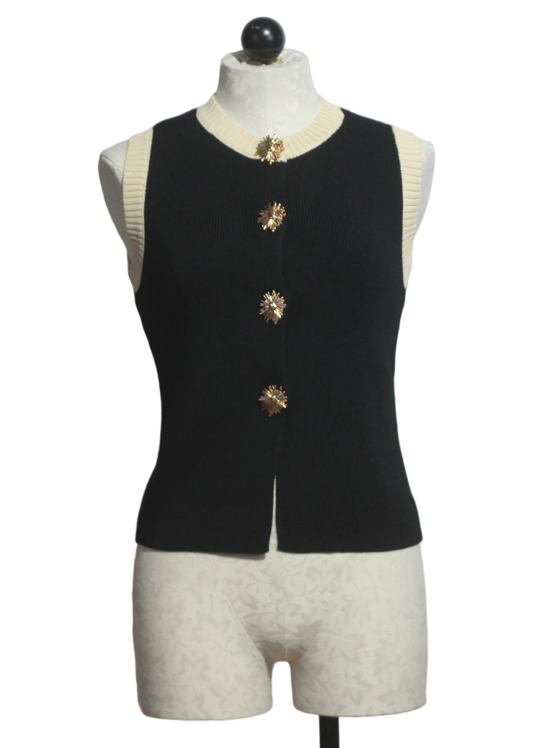 Black Teri Vest by Emily Lovelock