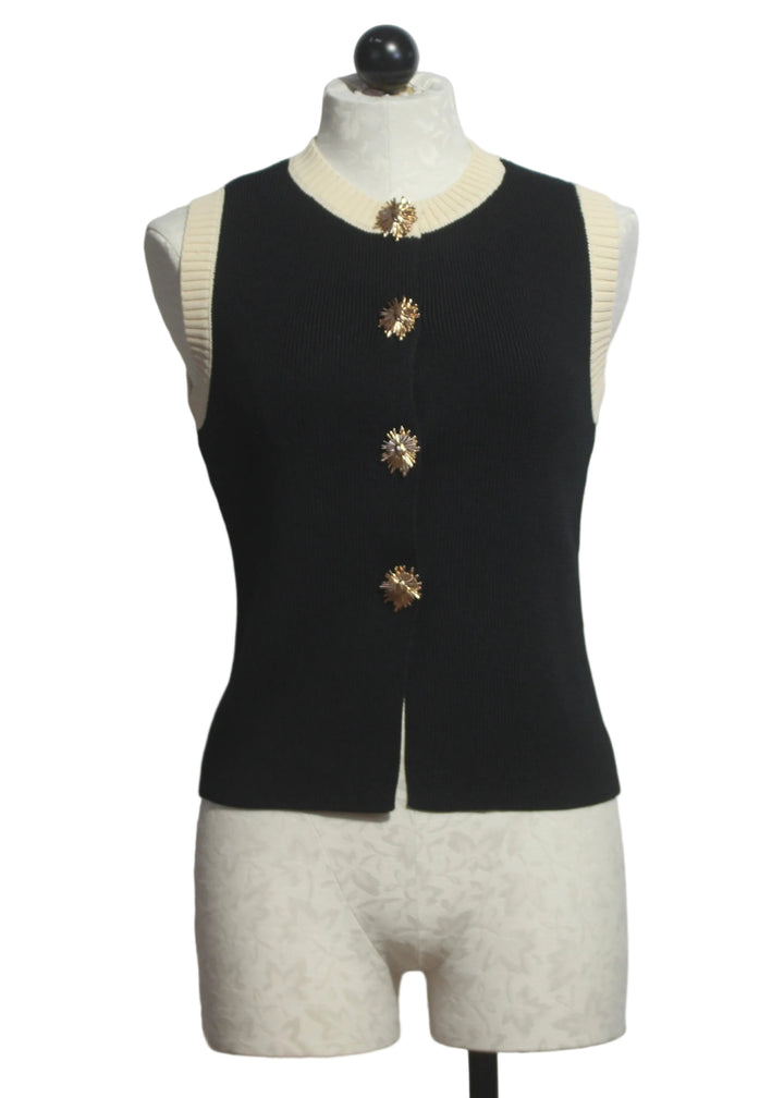 Black Teri Vest by Emily Lovelock