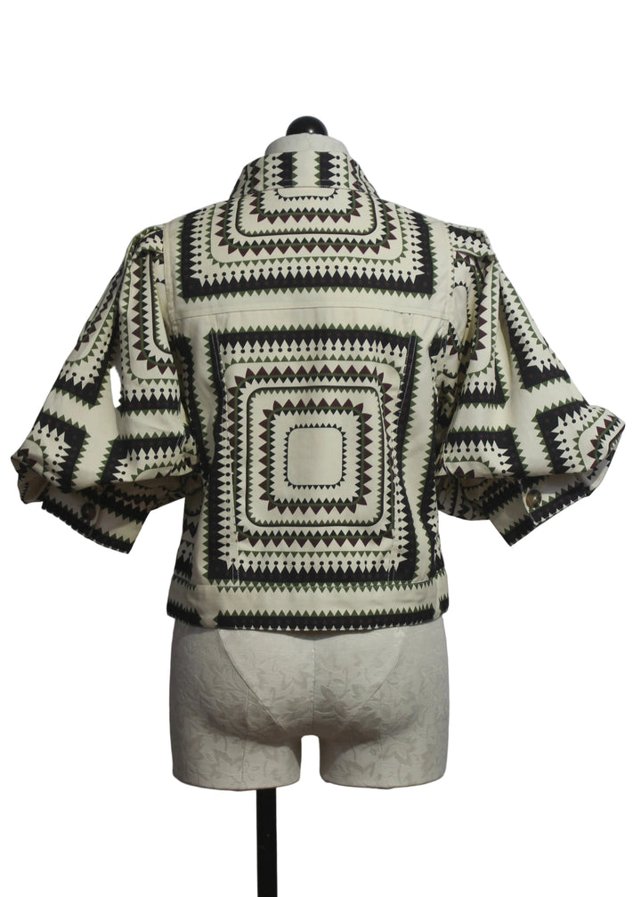 back view of The Waxpaper Print Judy Jacket by Emily Lovelock 