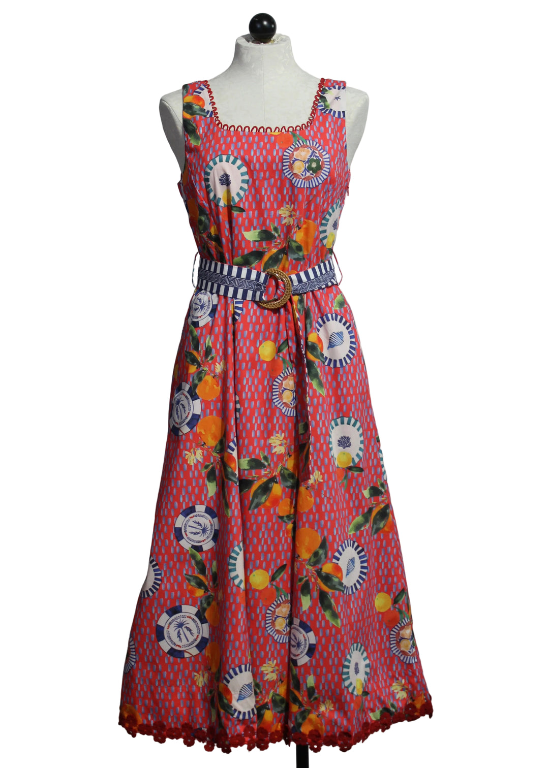 Aubrey Dress-Emily Lovelock M / Lava Red