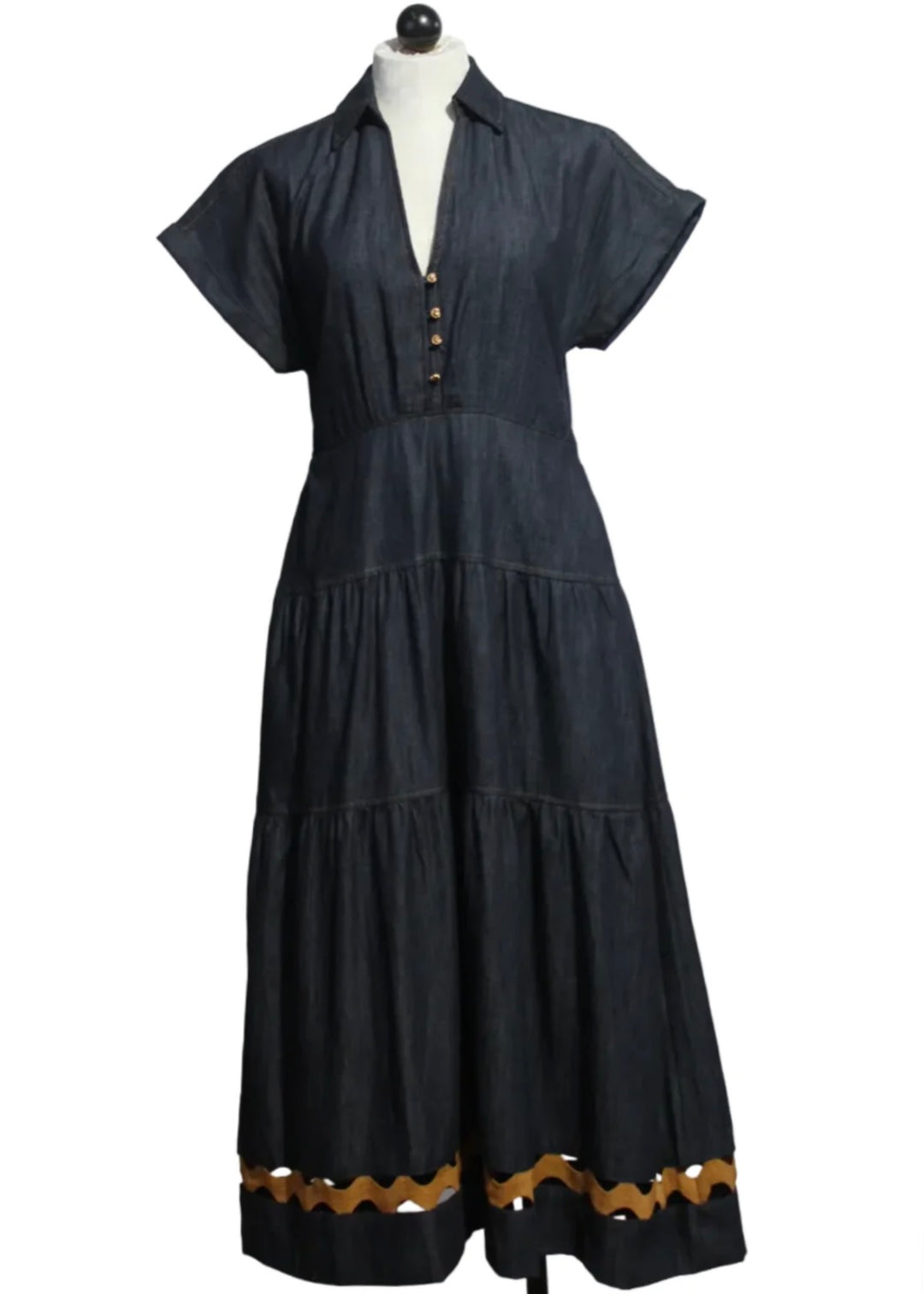 Blue Giana Dress by Emily Lovelock