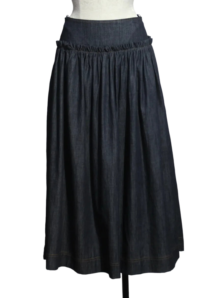 Blue Denim Mabel Skirt by Emily Lovelock
