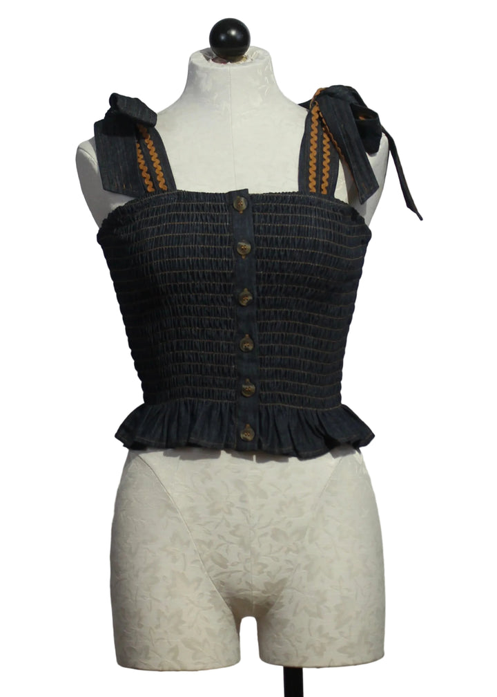 Denim Ivy Blouse by Emily Lovelock