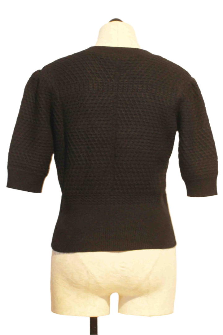 back view of The black Elena Short Sleeve Crewneck Top by Favorite Daughter