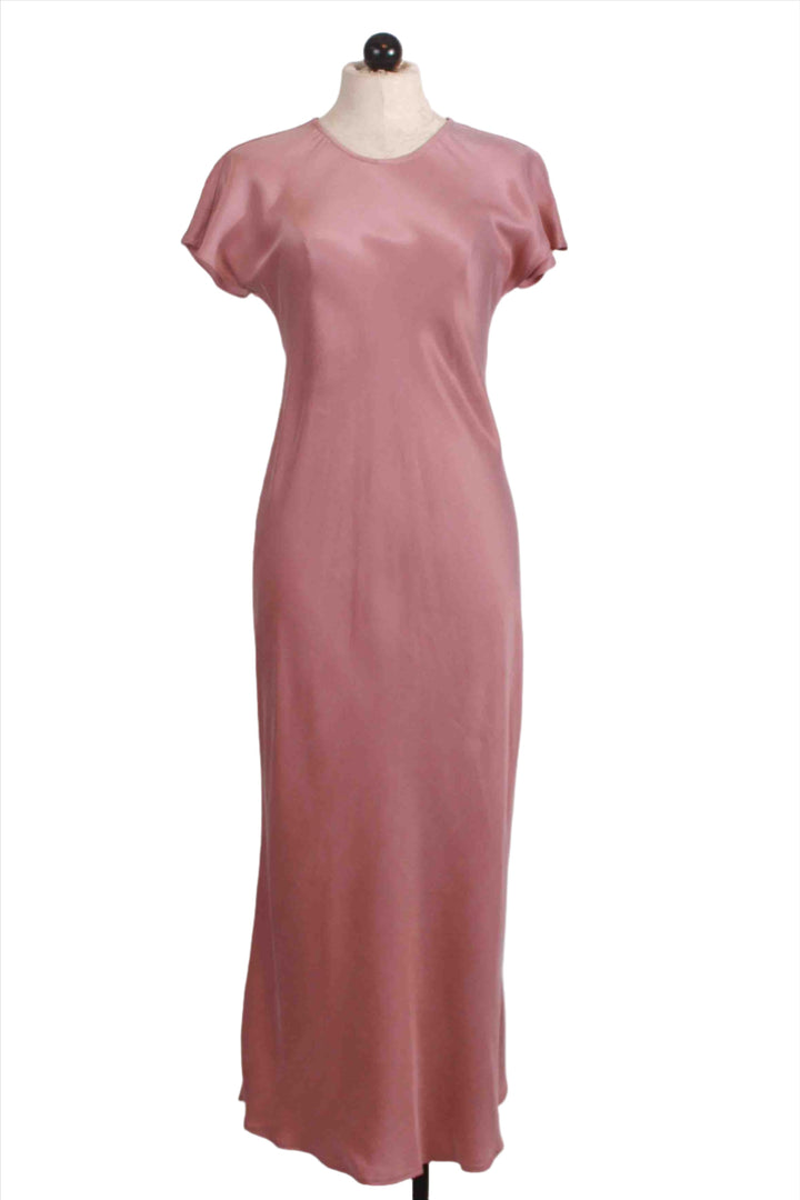 Mauve colored Emmeline Bias Dress by Fifteen Twenty