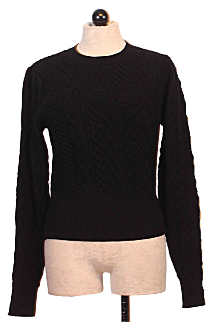 black Esther Long Sleeve Crewneck Sweater by Favorite Daughter