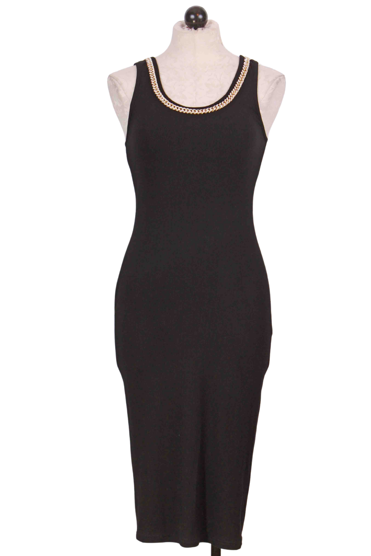 Black Eve Crystal Chain Dress by Generation Love